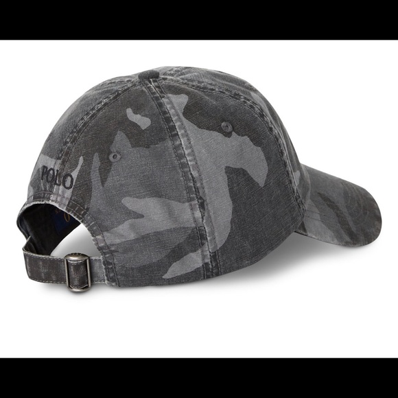 Mens POLO RL Camo Canvas Cap - Picture 5 of 8